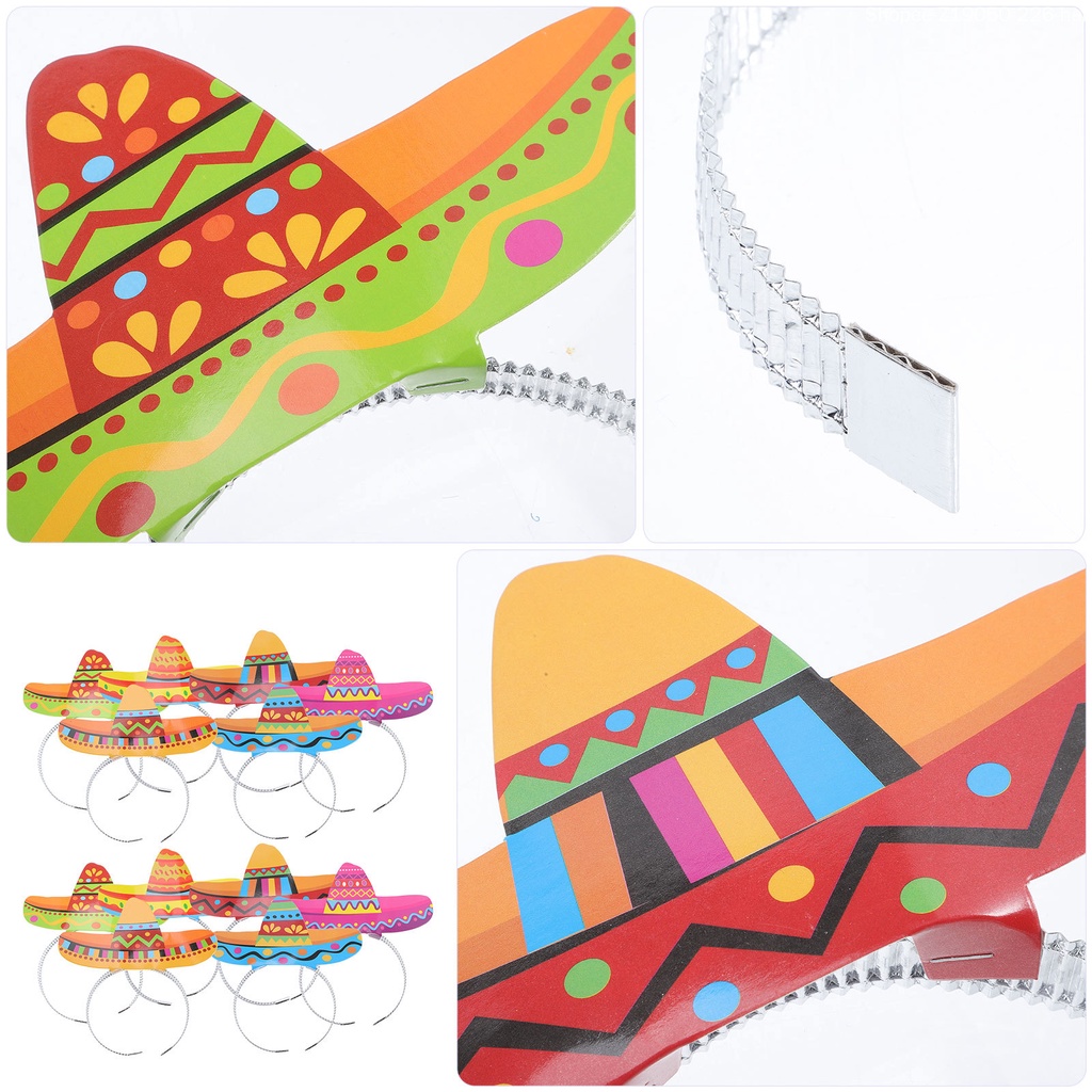 Set 12 Băng Đô Hóa Trang Phong Cách Mexico