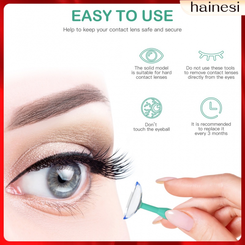 Hard Case Glasses Lens Inserter Cornea Suction Stick 4 Pcs