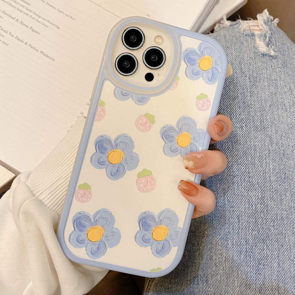 Ốp Điện Thoại TPU Mềm Chống Bụi Họa Tiết Hoa Mùa Hè Cho IPhone 14 Pro Max 13 12 11 Pro Max XS XR 7 8 Plus