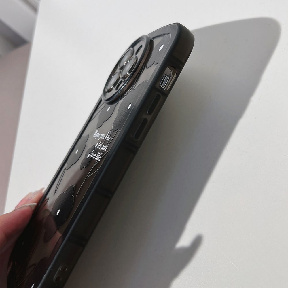 Ốp Điện Thoại TPU Mềm Chống Trầy In Họa Tiết Hoa Cho IPhone 14 Pro Max 13 12 11 Pro Max XS XR 7 8 Plus