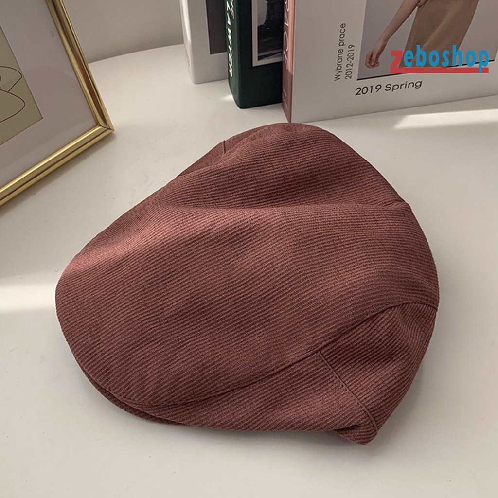 Mũ Lưỡi Trai Vải Lanh Màu Trơn Thoáng Khí Thoải Mái