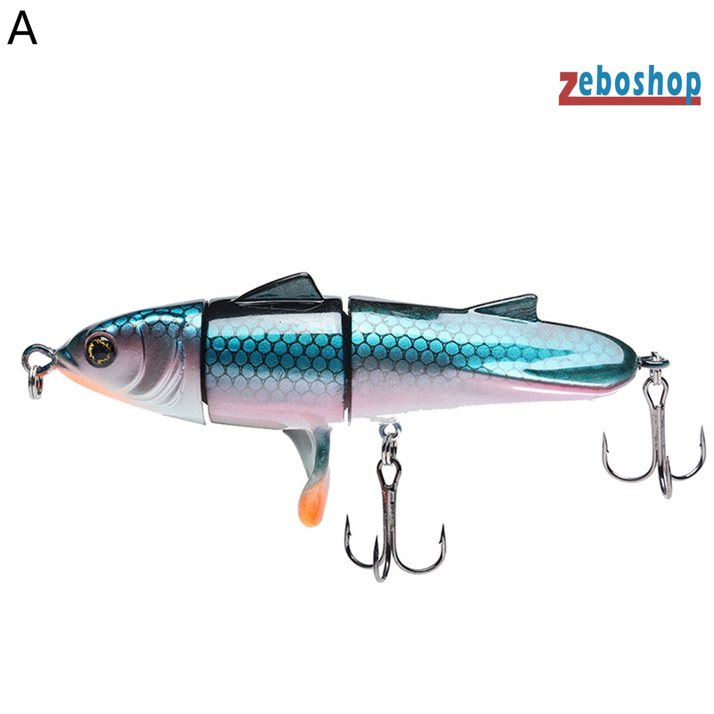 Mồi Câu Cá Nổi 3 Khúc 11cm / 24g Bằng Nhựa Cứng Có Thể Xoay Được