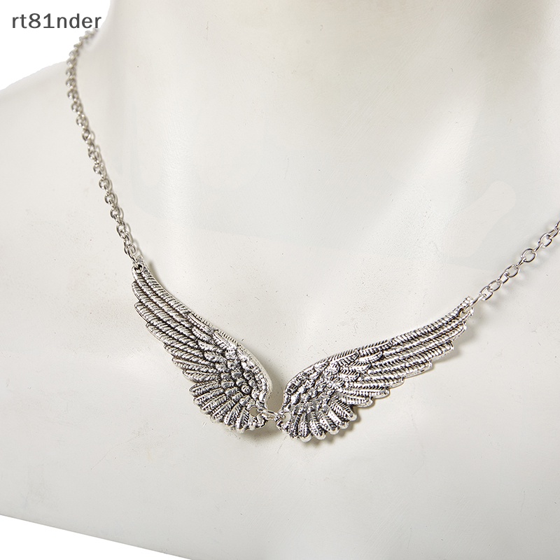 Rt Vòng Cổ Choker Bằng Hợp Kim Mặt Hình Cánh Thiên Thần Phong Cách Vintage Thời Trang Cho Nữ