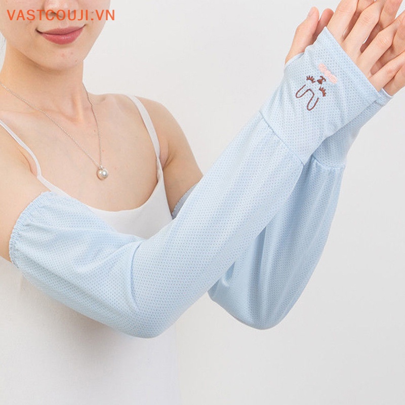 1 Đôi Găng Tay Lụa Lạnh Mỏng Chống Tia UV Dáng Rộng Thời Trang Mùa Hè Cho Nam Và Nữ