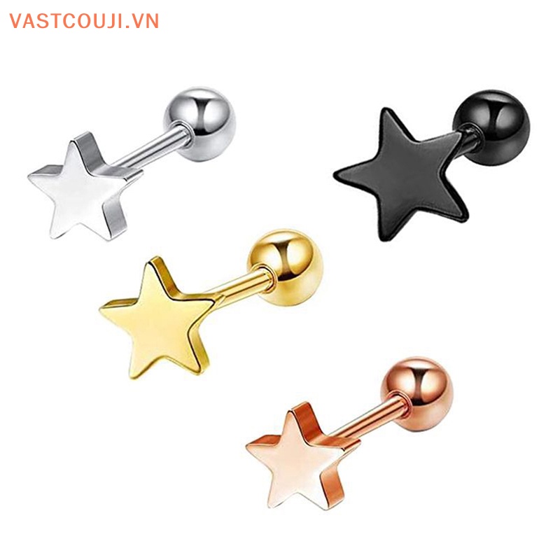 1 Đôi Bông Tai Sao Dạng Xoắn Ốc Cho Nữ