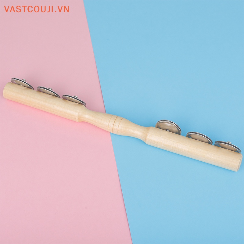 Chuông Lắc Cầm Tay Một Hàng Bằng Gỗ Đồ Chơi Giáo Dục Cho Trẻ