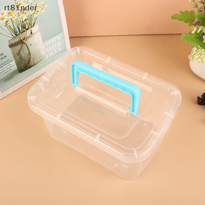 Rt Hộp Nhựa Mini Hình Vuông Trong Suốt Đựng Trang Sức