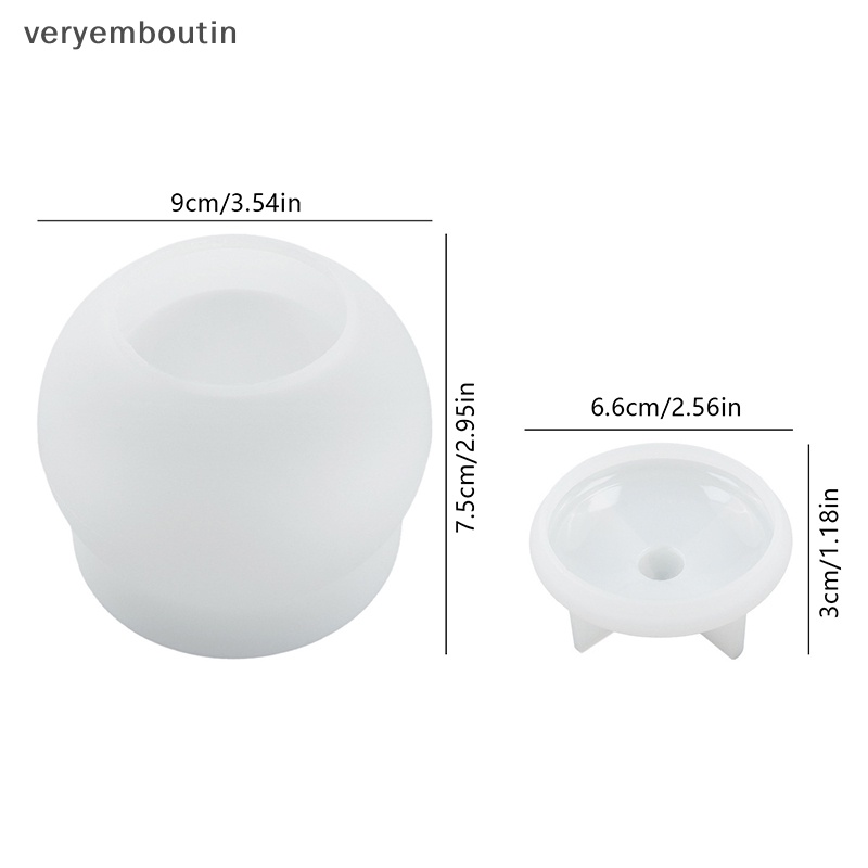 Khuôn Silicone Làm Lọ Thủ Công DIY Chất Lượng Cao Có Nắp Đậy Tiện Lợi Dành Cho Trẻ Em