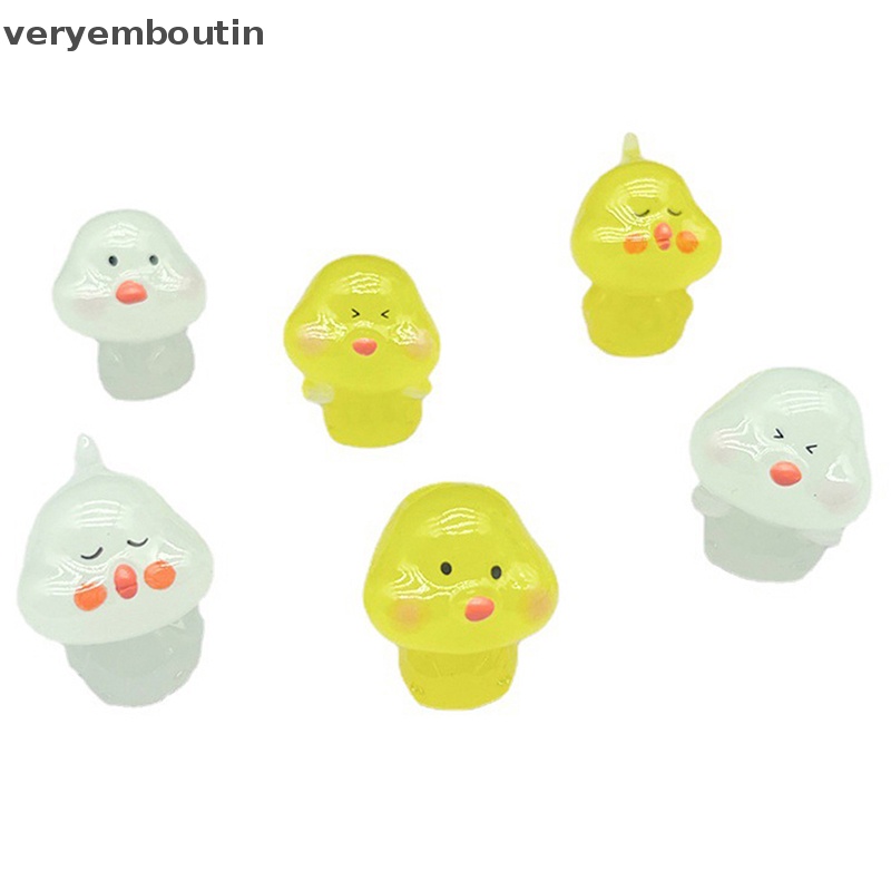 Tượng Gà Hoạt Hình Ba Chiều Bằng Nhựa Resin Màu Dạ Quang Dễ Thương Để Bàn Trang Trí Nhà Cửa / Xe Hơi