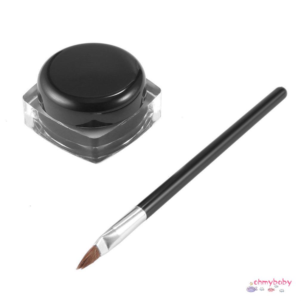 [Ready] Bút Kẻ Mắt Bộ Cọ Bền Chống Nước Màu Đen Trang Điểm Gel Phấn Dụng Cụ Cho Phụ Nữ Mỹ Phẩm [Z/12]