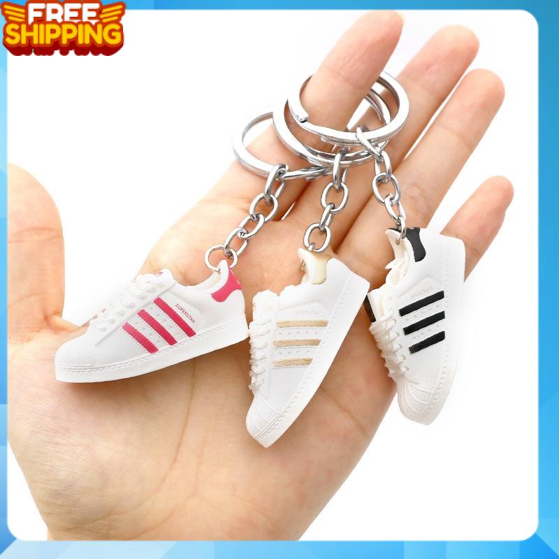 Móc khóa giầy sneaker 3D "SuperStar" tỉ lệ 1:6, mô hình giầy sneaker 3D