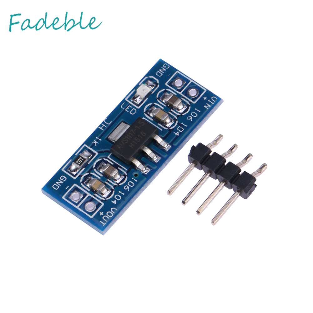 Mô Đun Nguồn AMS1117 Đầu Vào 2 Pin 1.5V 800mA DC 4.75-12V