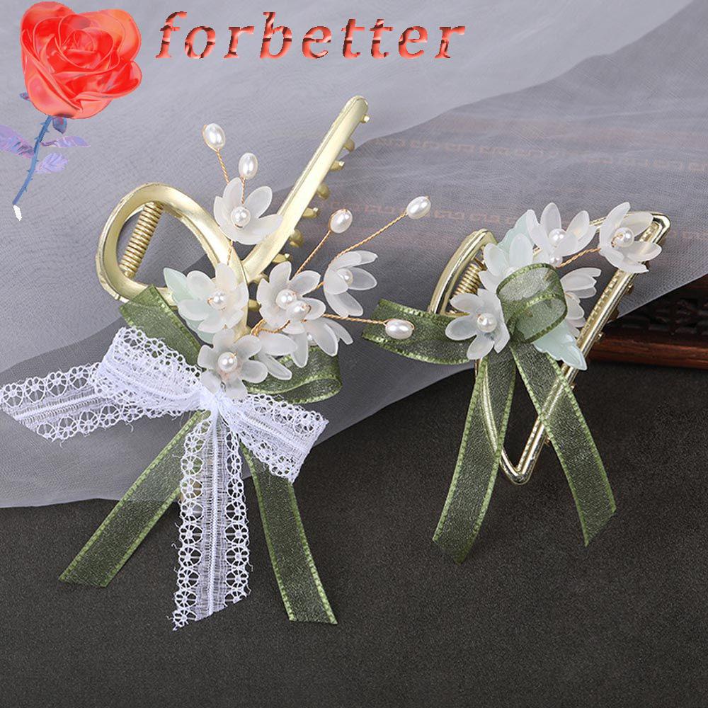 Kẹp Tóc Hình Cá Mập Thắt Nơ Ren Rỗng Phong Cách Hanfu Trung Hoa Cổ Điển Dành Cho Bạn Nữ