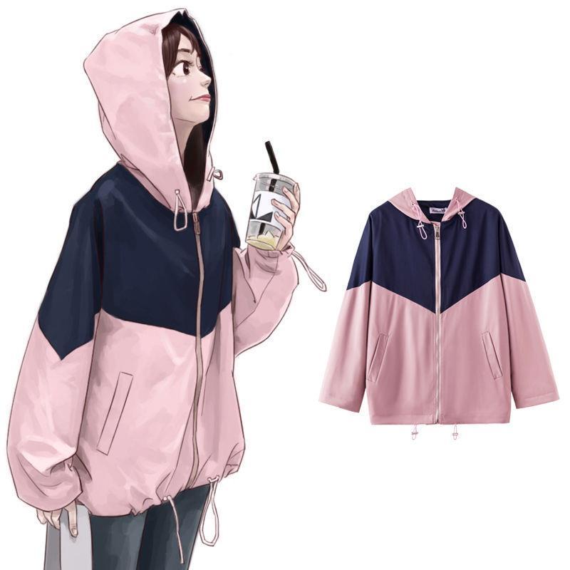 Áo Khoác Cardigan Mỏng Có Nón Chống Nắng Dáng Rộng Thời Trang Xuân Hè Phong Cách Hàn Quốc Mới Cho Nữ Sinh