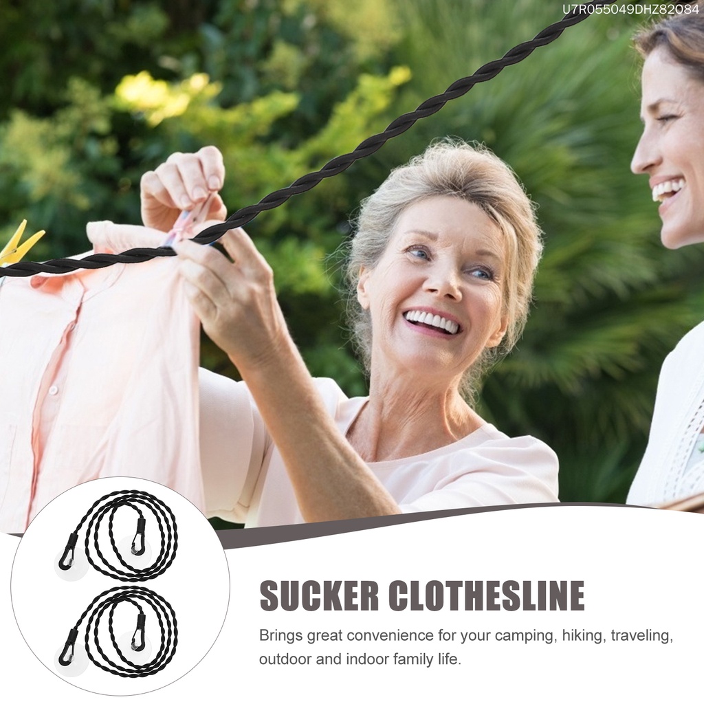 Set 2 Dây Phơi Quần Áo Khô Có Thể Thu Gọn Tiện Dụng