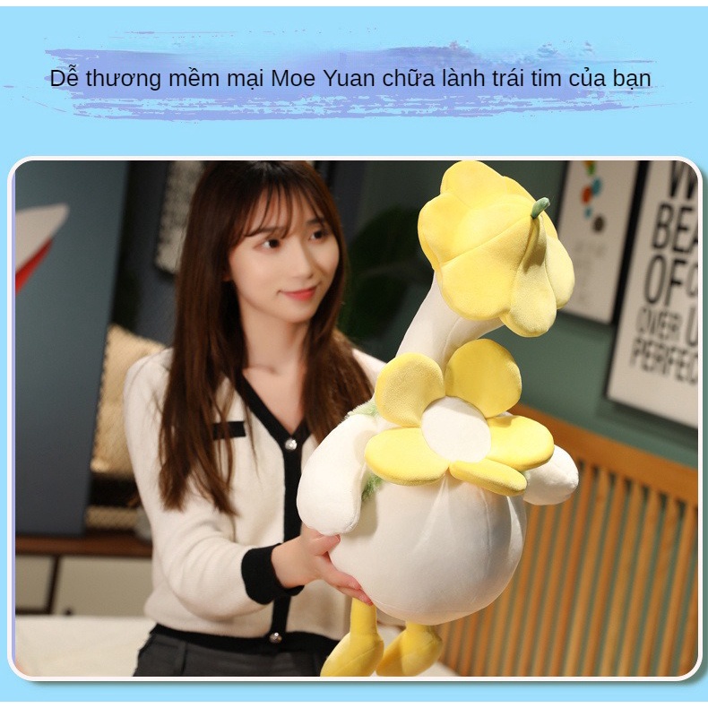 Chú Vịt Nhồi Bông Dễ Thương Dùng Làm Gối Ôm