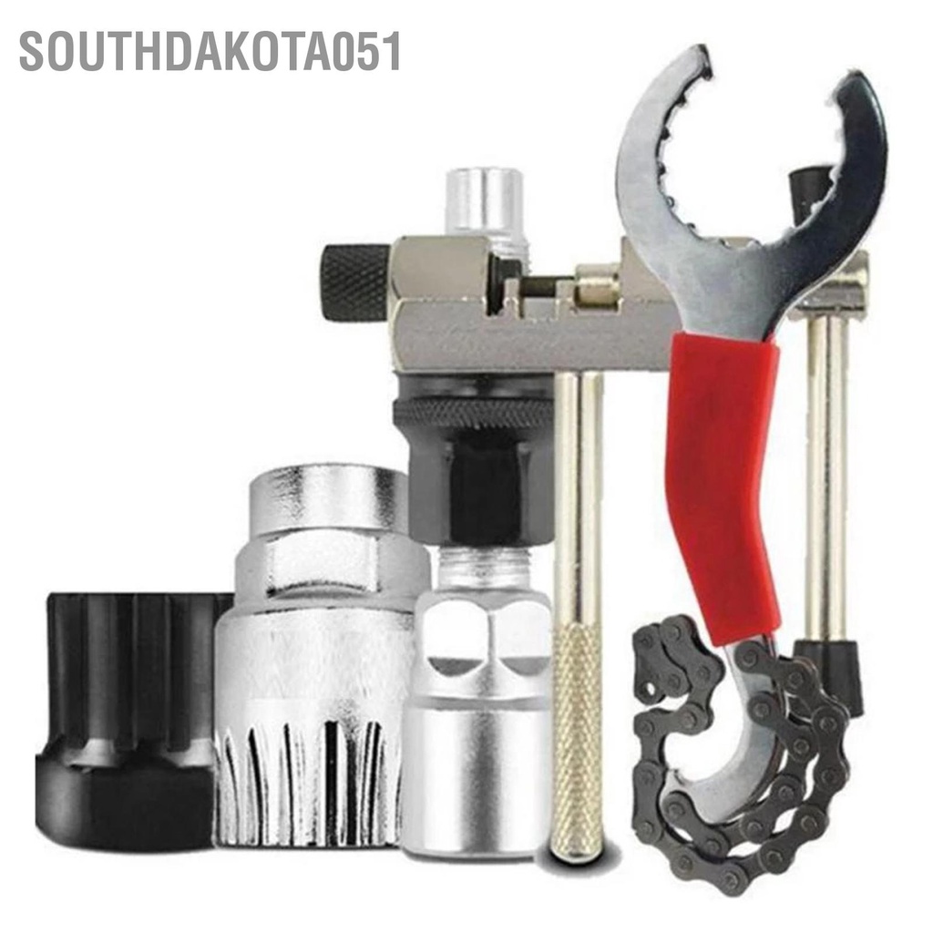 Southdakota051 9 Chiếc Xe Đạp Bộ Dụng Cụ Sửa Chữa Dưới Giá Đỡ Quay Freewheel Tẩy Cờ Lê Kìm Xích