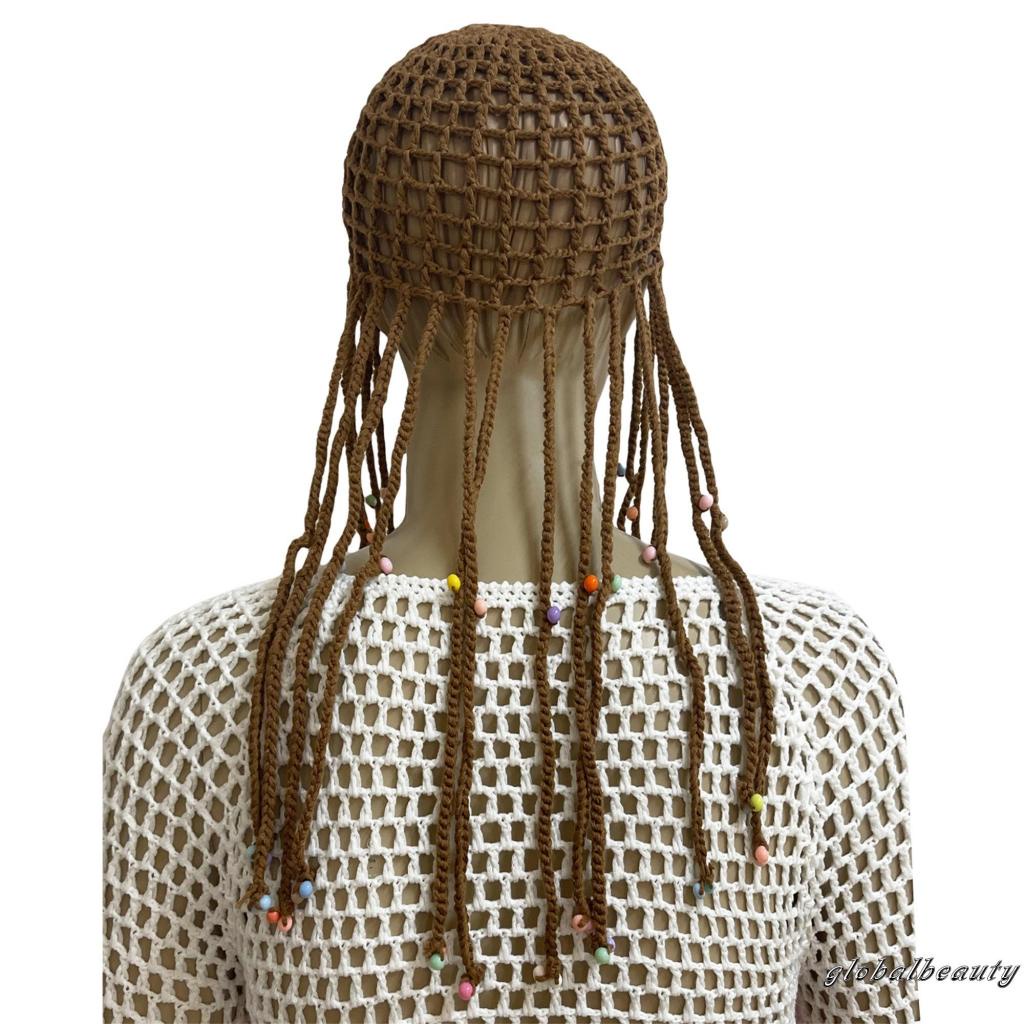 Mũ Beanie Đan Len Thủ Công Đính Hạt Thời Trang Cho Nữ