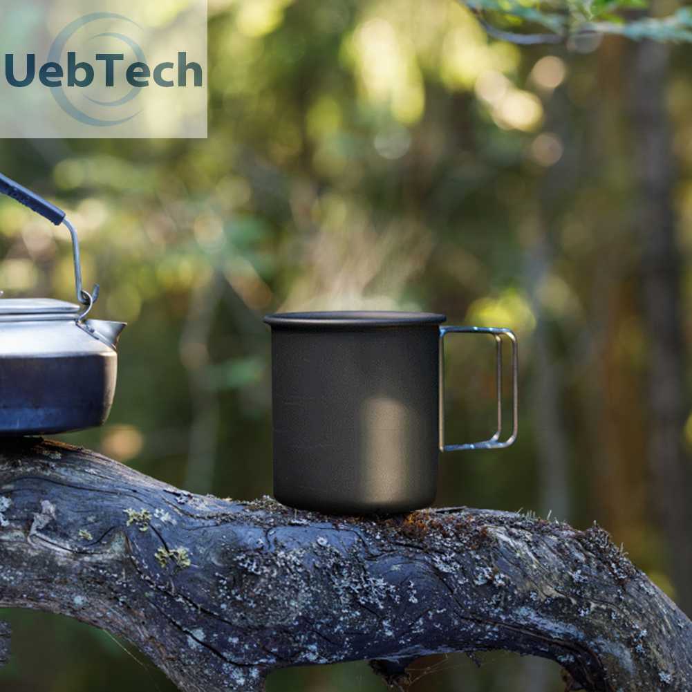 Cốc Uống Trà / Cà Phê Bằng Hợp Kim Nhôm Tiện Dụng Mang Theo Du Lịch Cắm Trại