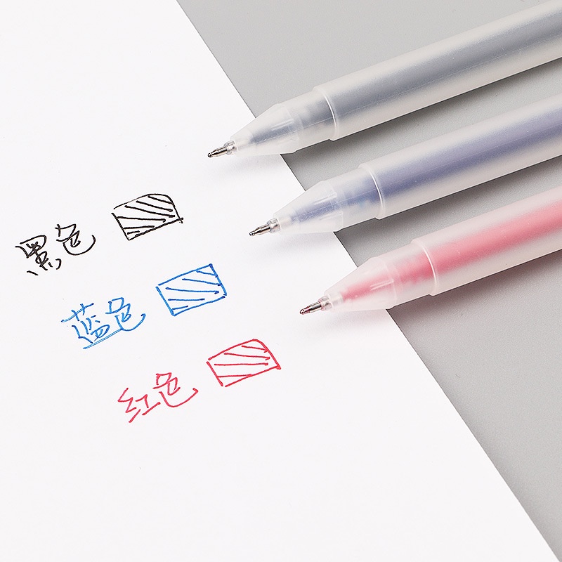 Bút Bi Nước Mực Đen Ngòi 0.5mm