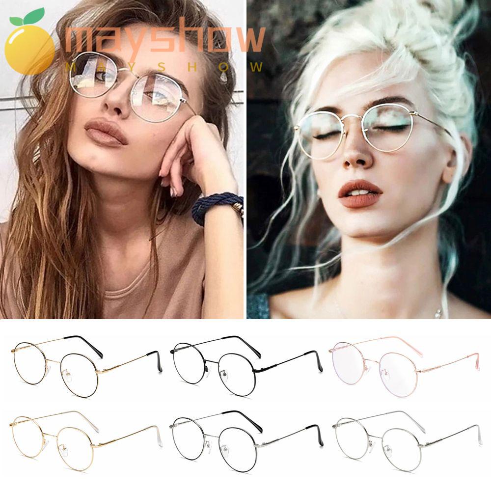 Kính Mát Gọng Tròn Chống Tia UV 400 Phong Cách Cổ Điển Dành Cho Game Thủ