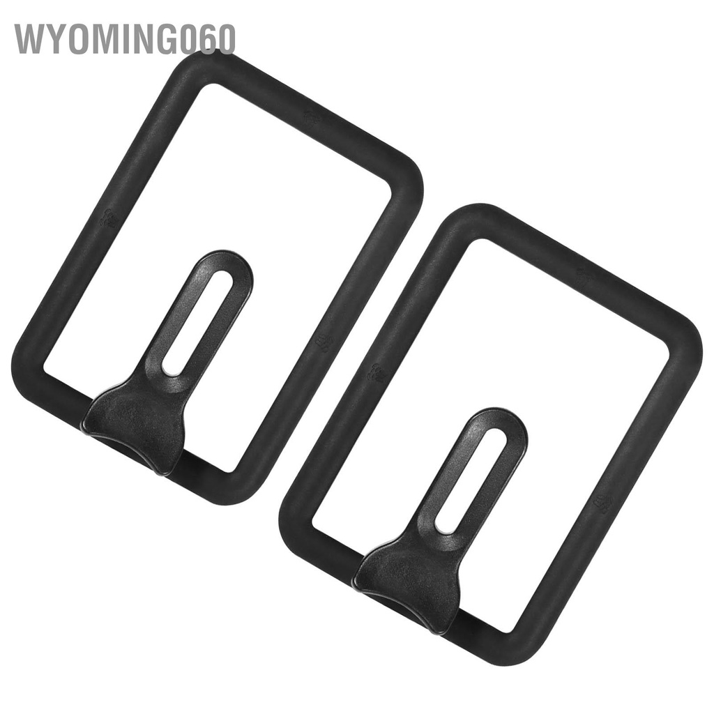 Wyoming060 Nắp nồi thủy tinh hình chữ nhật dày có thể nhìn thấy bằng silicon được chảo màu đen