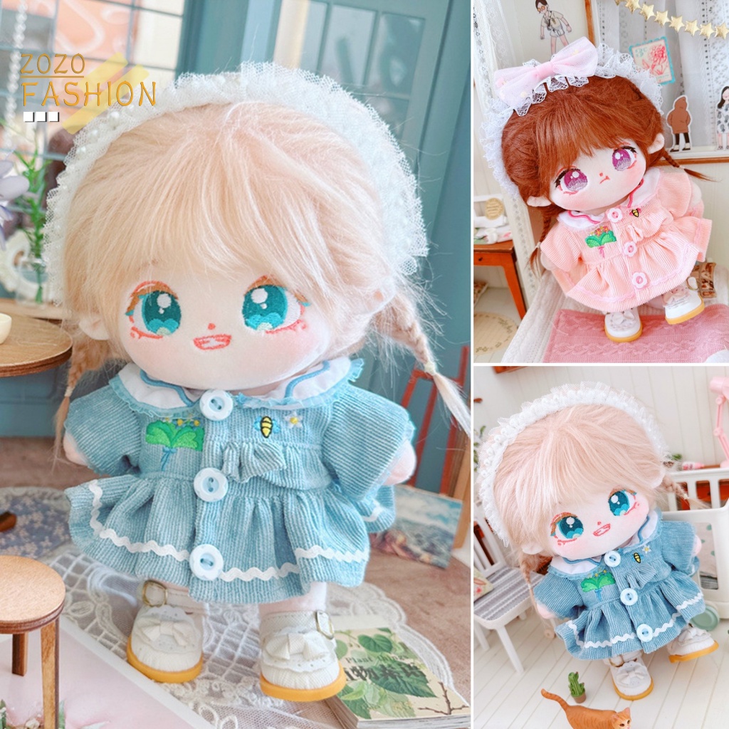 Áo Khoác Mềm Mại Họa Tiết Hoa Xinh Xắn Cho Búp Bê Mặc Hàng Ngày