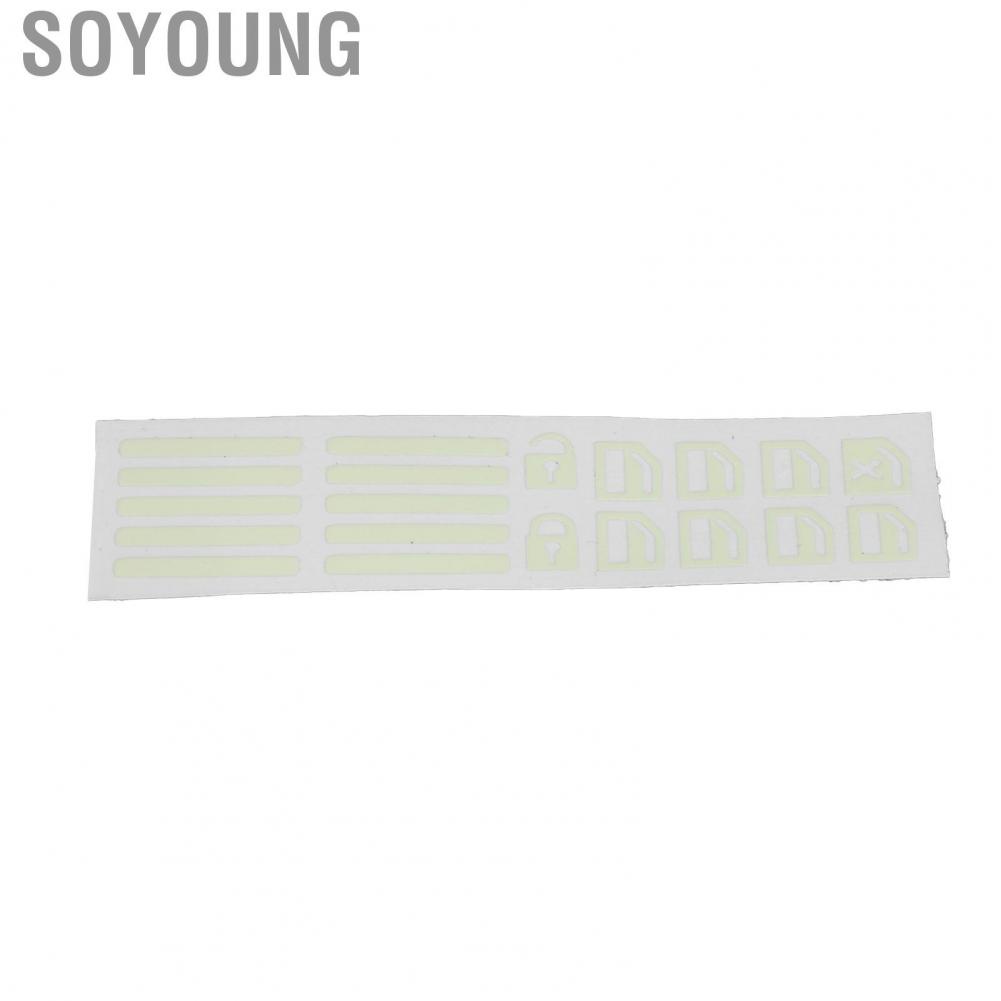 Soyoung Window Lifter Button  Switch Decal Car Decoration Universal Luminous for Most Models