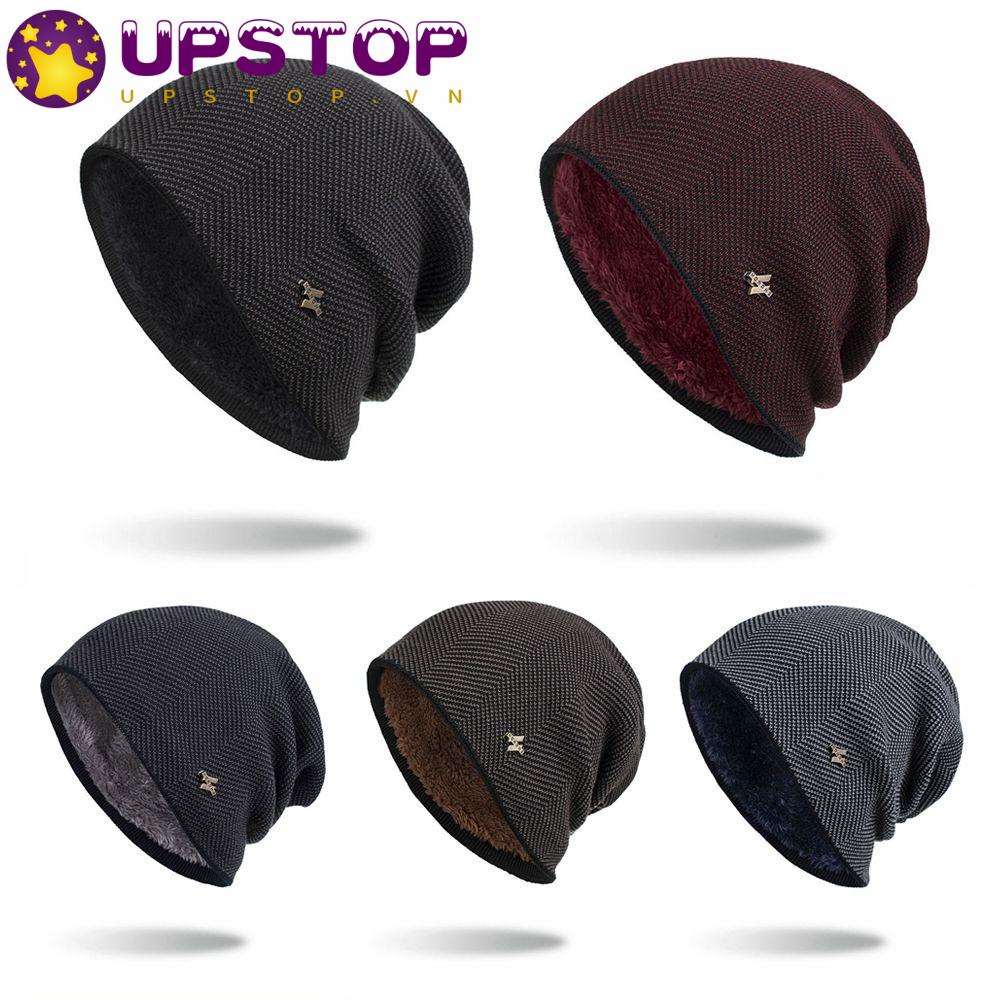 Mũ Beanie Lót Lông Dày Dặn Ấm Áp Cho Nam