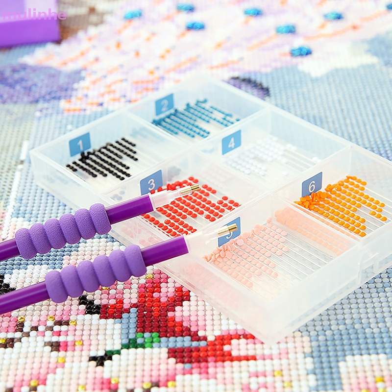 Khay Đựng Kim Cương mulinhe Kèm Tấm Chắn Chuyên Dụng DIY vn