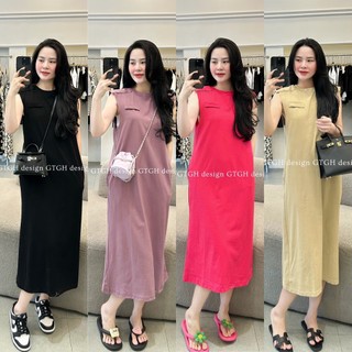 Siuu phẩm váy suông trơn SN cotton hàng Qc so hott freesize