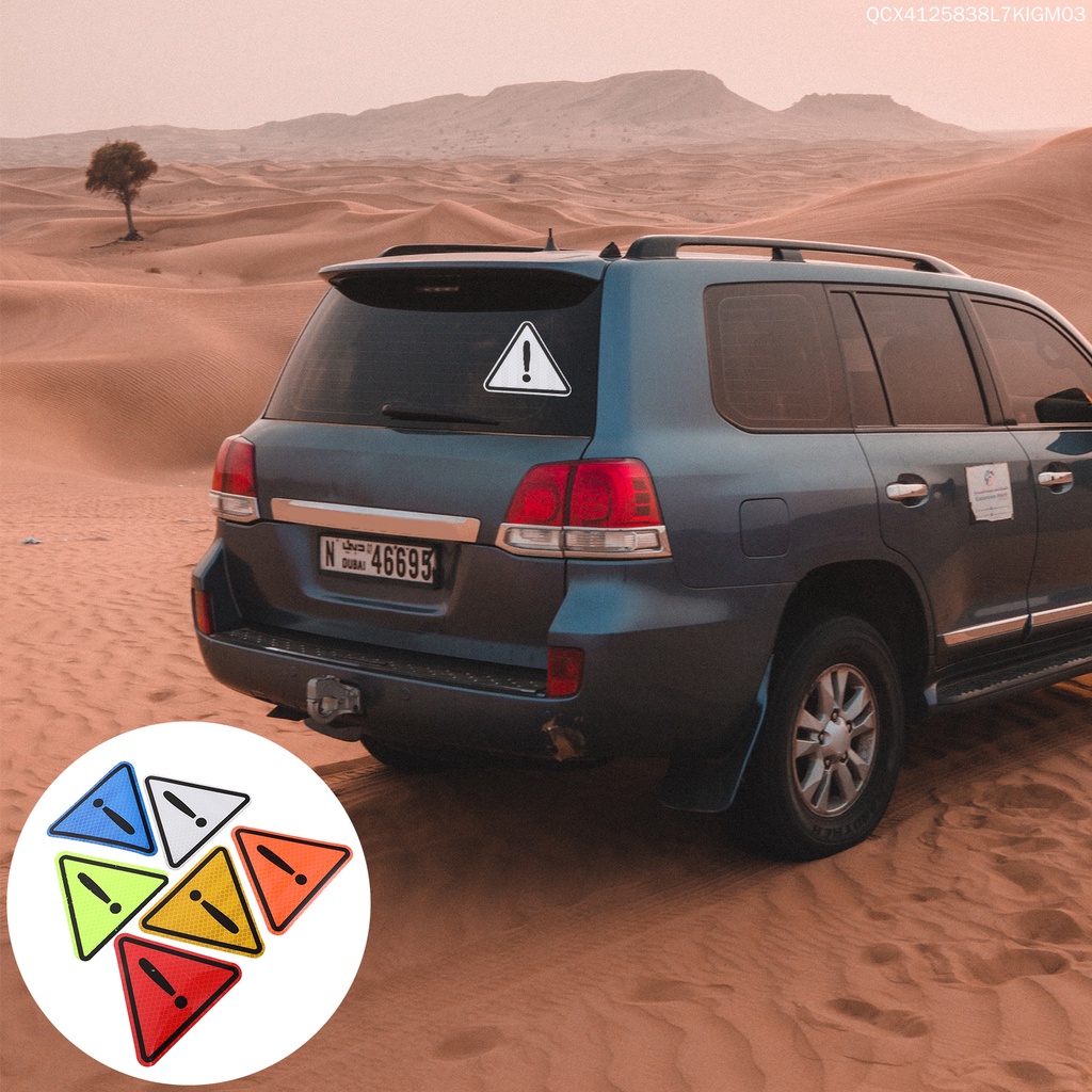 Miếng Dán Phản Quang Hình Tam Giác Trang Trí Xe Hơi