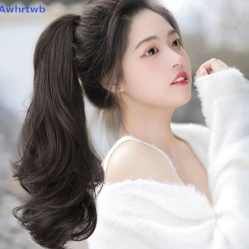 Tóc Giả Đuôi Ngựa Dài Xoăn Bằng Sợi Tổng Hợp Chịu Nhiệt Mới