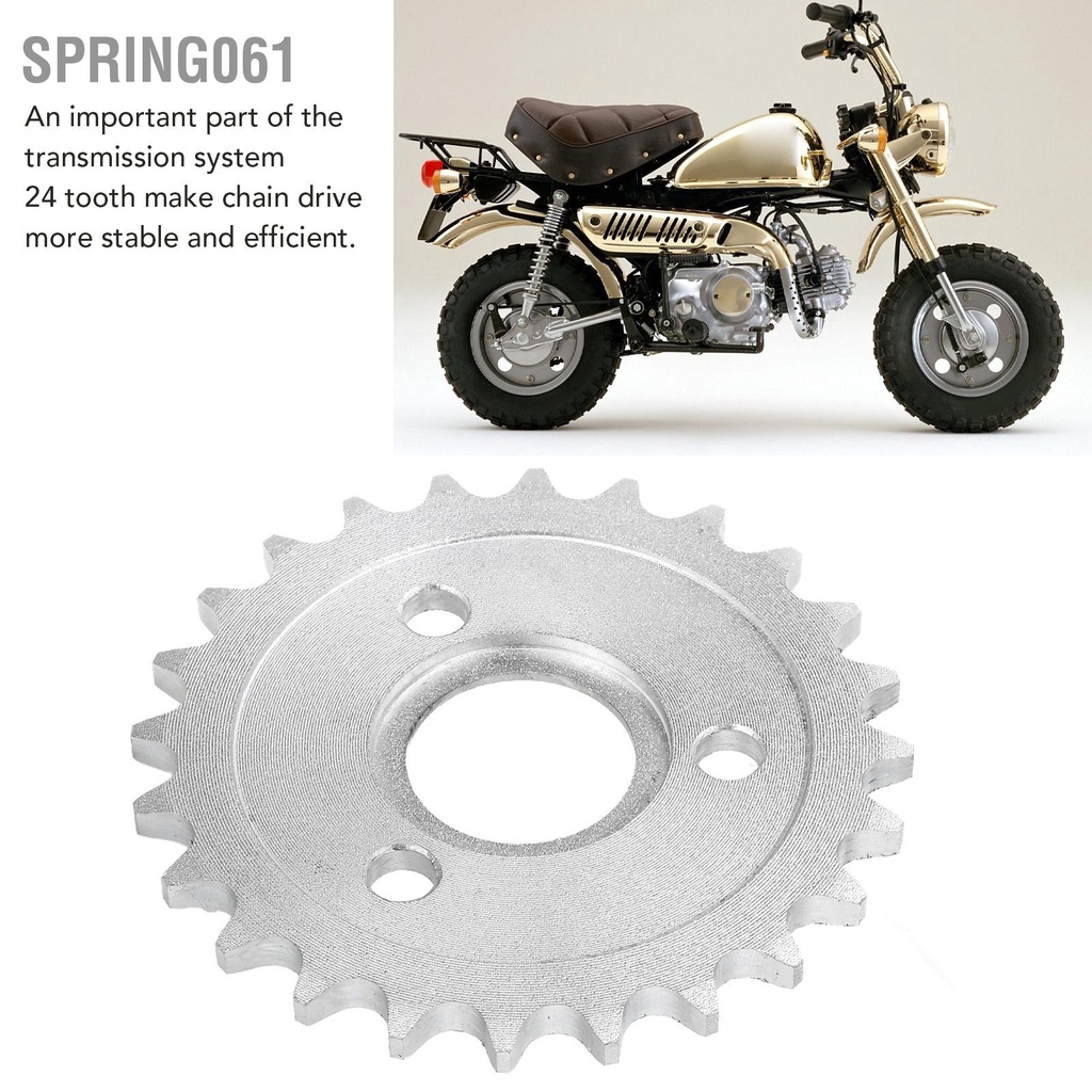 Spring061 420 Dây Xích 24T Con Quay Sau Khỉ Xe Đạp Thép Hợp Kim 30 Mm Phía Ổ Cho Z50A Z50 z50R Z50J