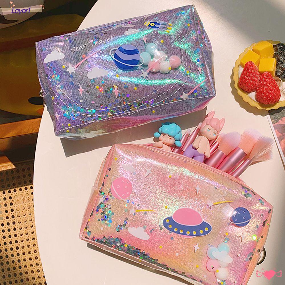 Túi Đựng Bút Họa Tiết Ngôi Sao LAYOR1 Lấp Lánh Xinh Xắn