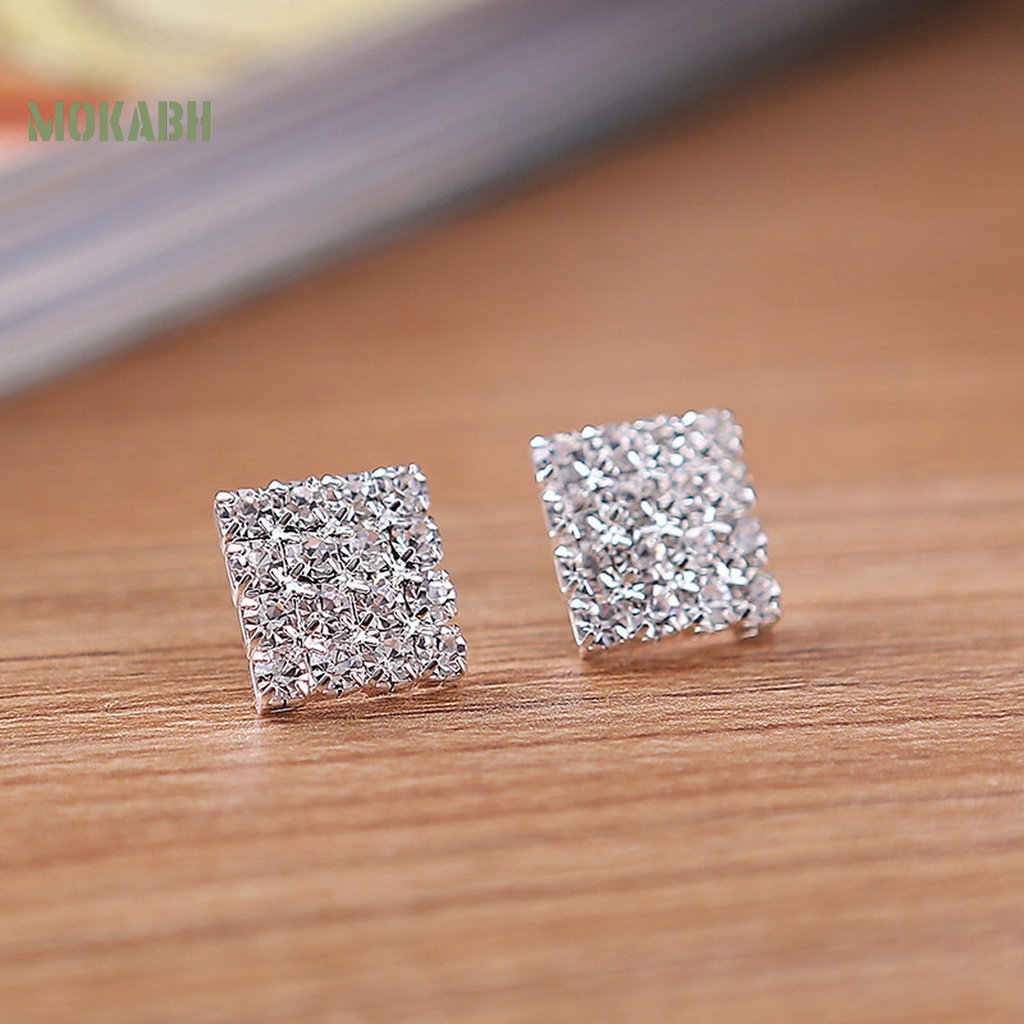 1 Bộ Trang Sức Đính Đá Nhân Tạo Thanh Lịch Cho Nữ