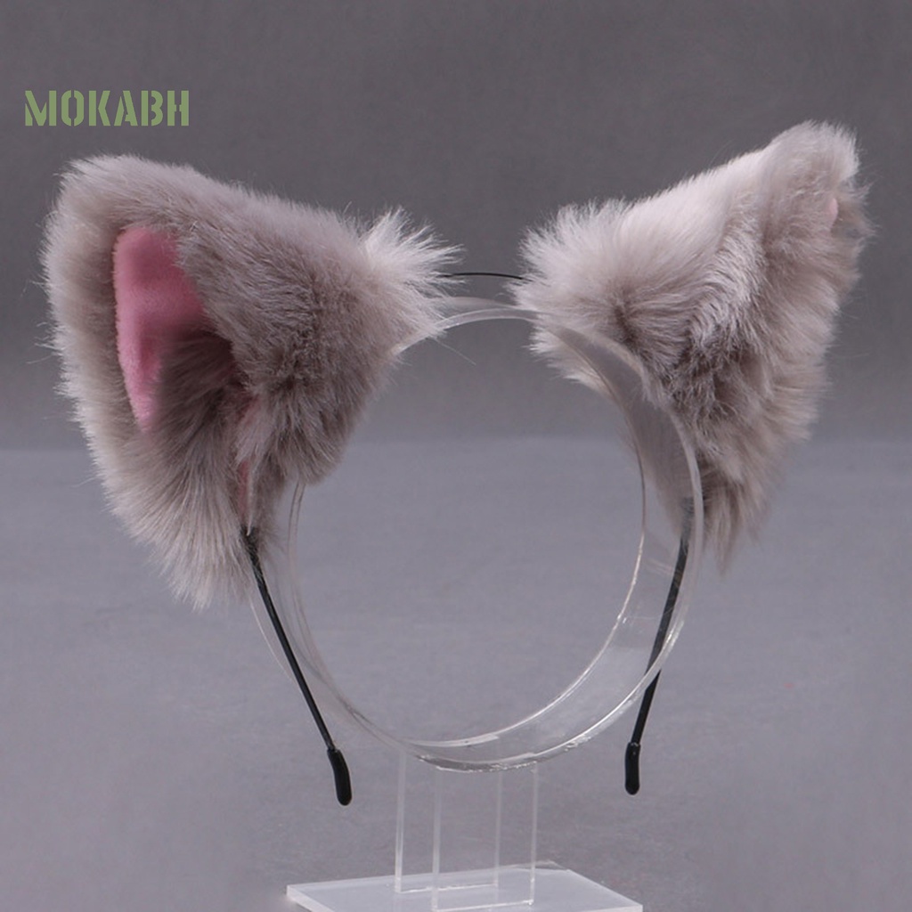 Băng Đô Tai Mèo Lông Xù Tinh Tế Dùng Hóa Trang Tiệc Tùng