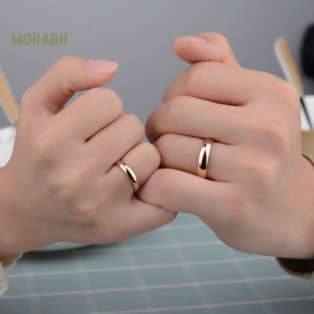 Nhẫn Trơn Bóng Cao Thiết Kế Đơn Giản Thời Trang Cho Nam Và Nữ