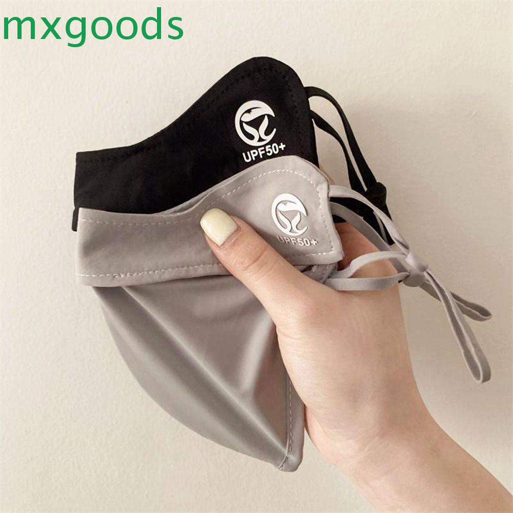 Khẩu Trang MXGOODS Bằng Lụa Lạnh Co Giãn Thoáng Khí Chống Tia UV Màu Sắc Trơn Dành Cho Nữ