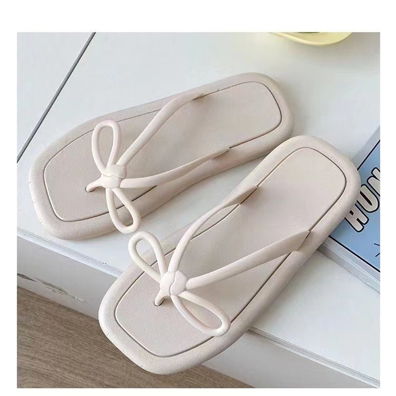 Dép Xỏ Ngón Chống Trượt Đính Nơ Thời Trang Cho Gia Đình