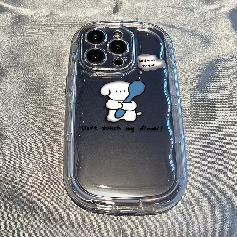 Ốp Điện Thoại TPU Silicone Mềm Trong Suốt Chống Sốc In Hình Chú Cún Cho IPhone 14 13 12 11 Pro XS Max X XR 8 + 7 Plus
