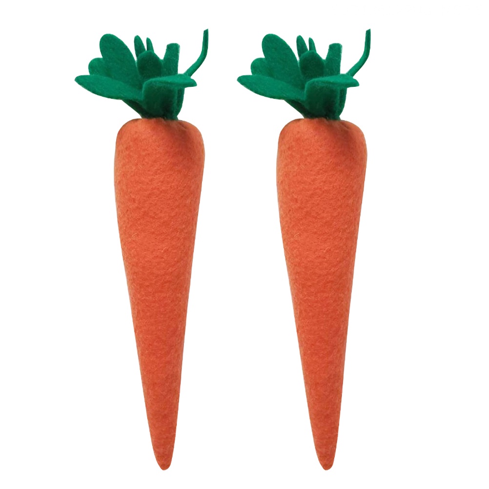 Set 2 Gối Vải Hình Thỏ Và Cà Rốt Trang Trí Phục Sinh DIY