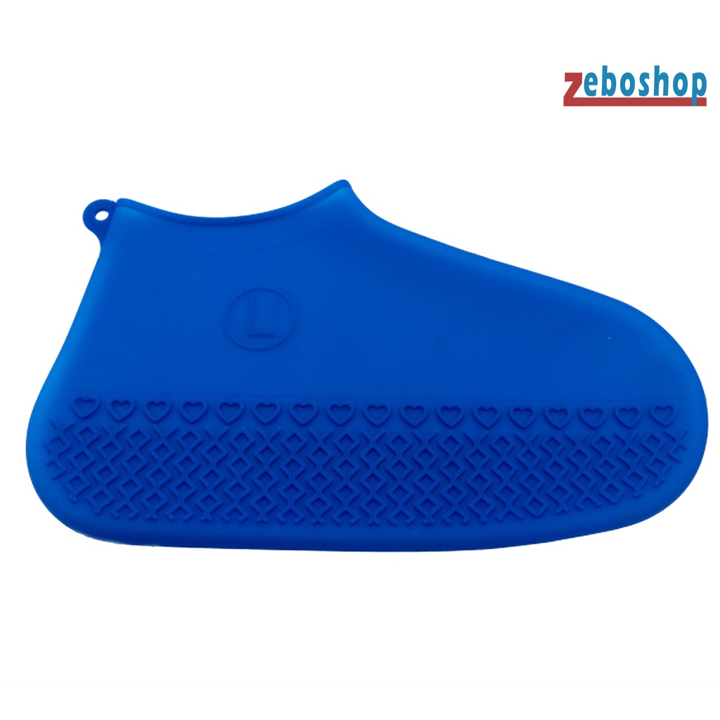 1 Cặp Vỏ Bọc Giày Đi Mưa Unisex Bằng Silicon Chống Nước Chống Trượt Có Thể Tái Sử Dụng