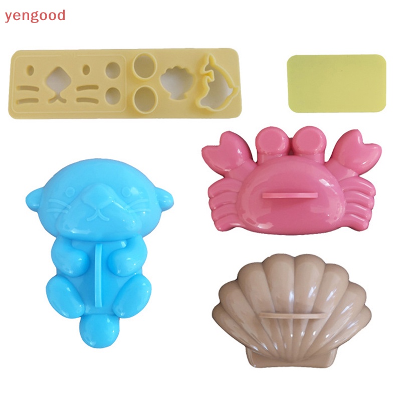 Set 5 Khuôn Làm Sushi DIY Hình Động Vật Hoạt Hình Đáng Yêu