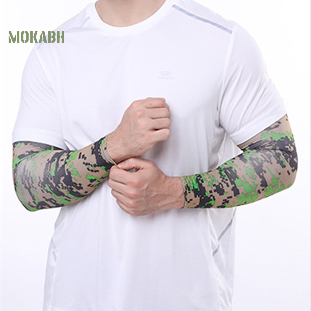 2 Găng Cánh Tay Co Dãn Chống Tia UV Khi Đạp Xe / Câu Cá