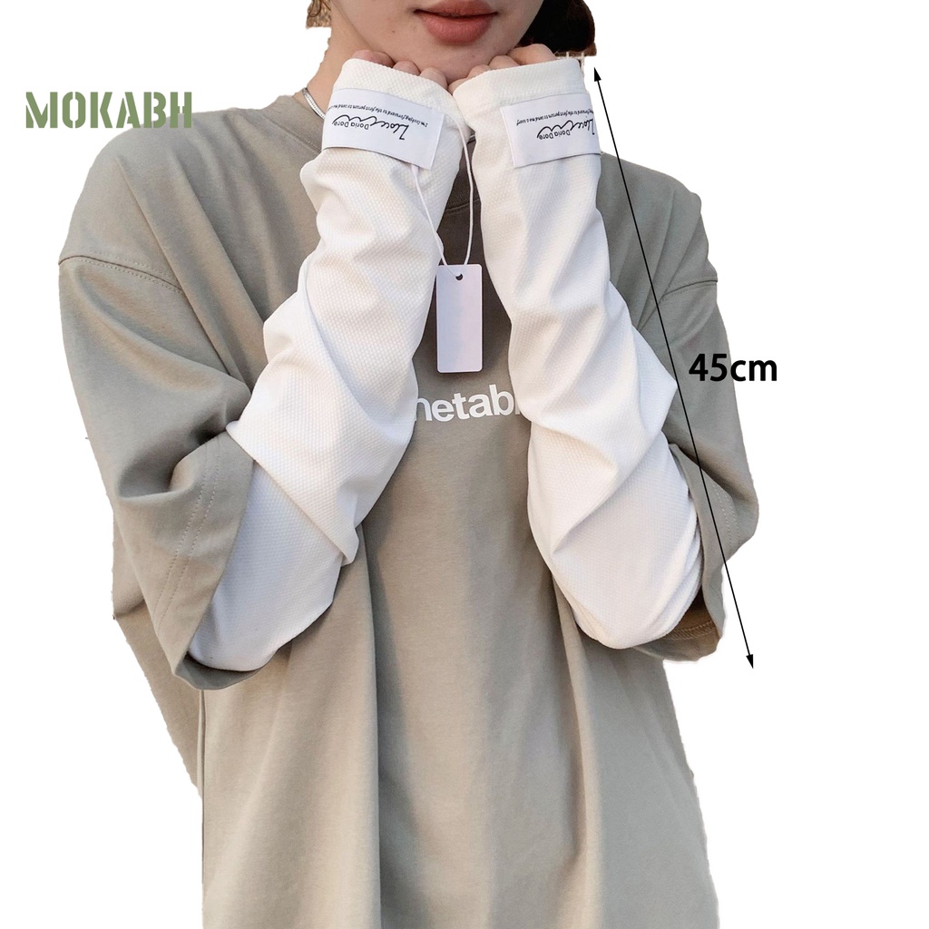 Bộ 2 Găng Tay Chống Nắng Chống Tia UV Thiết Kế Mỏng Co Giãn Tiện Dụng