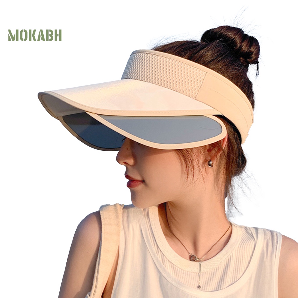 Mũ Lưỡi Trai Nửa Đầu Chống Nắng Thoáng Khí Thoải Mái Có Thể Điều Chỉnh Cho Nữ