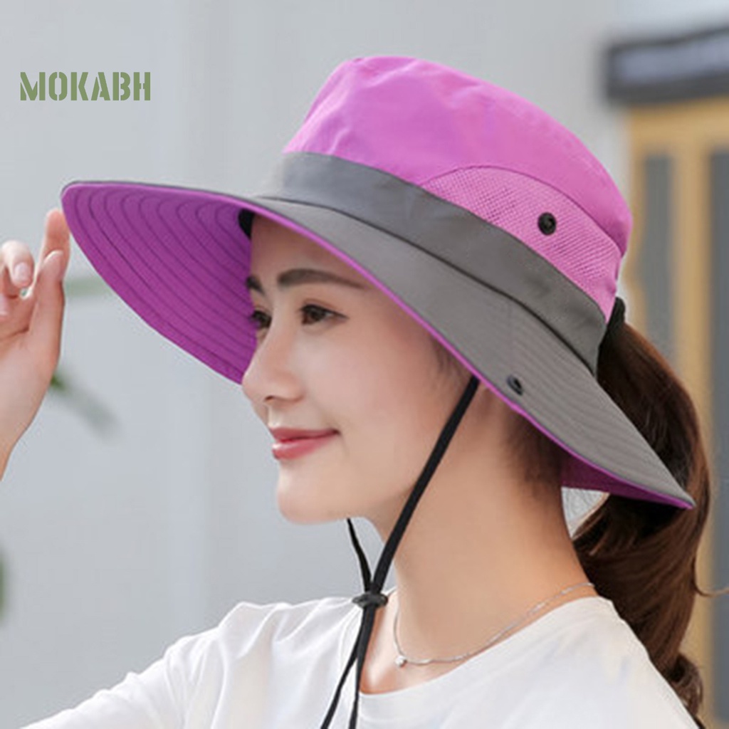 [Mok Abh] Mũ Bucket Rộng Vành Thời Trang Mùa Hè Cho Nữ