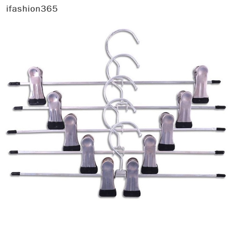 10 Thanh treo móc quần áo Bằng Thép Không Gỉ Chống Trượt Có Thể Điều Chỉnh Tiện Dụng ifashion365