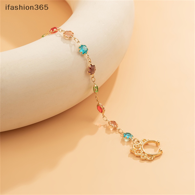 Khuyên Mũi Tua Rua Đính Ngọc Trai Giả Bằng Hợp Kim Thời Trang Bohemia Cho Nữ ifashion365